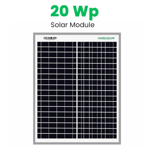 Loom Solar 20w/12v Polycrystalline Panel